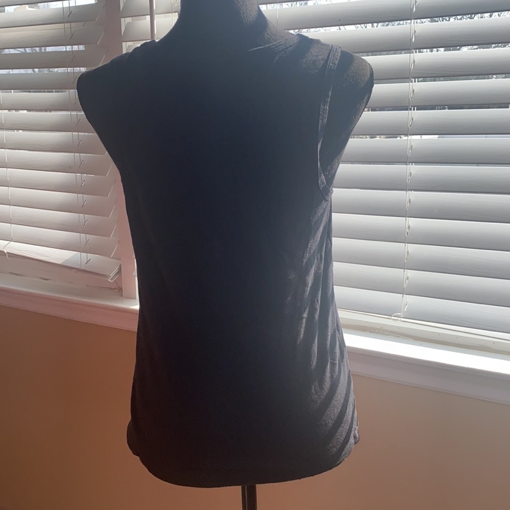 Express Tank Top With Black And Silver Sequin Design - Picture 3 of 10